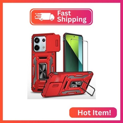 WVOZWWO for Xiaomi redmi Note 13 Pro 5G/Poco X6 5G Case with Screen Protector, P