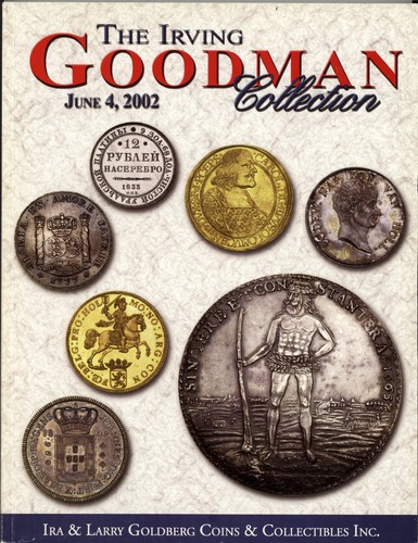 Irving Goodman Collection Gold Silver Coin Europe Taler Auction Catalog Book