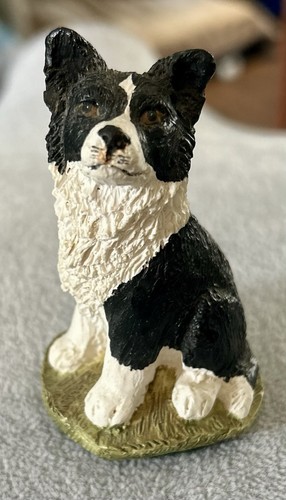 Stef's Models Hand-Painted Resin Border Collie Dog Figurine