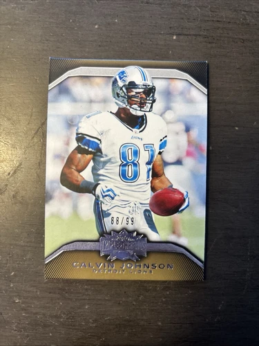 2010 Triple Threads Calvin Johnson  Gold /99 Detroit Lions HOF Detroit Lions