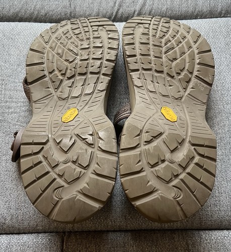 Chaco Men’s US 13 EU 46 Updraft Bulloo Sandals Zip Brown/Orange Vegan Vibram EUC - Picture 13 of 13