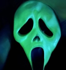 Scream Ghostface Mask Easter Unlimited T Stamp Fun World Glow in the Dark 9206S