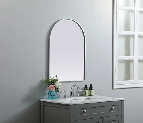 Elegant Lighting MR1A2230 Ayra 22" W x 30" H Modern Arched - Silver - Picture 8 of 12