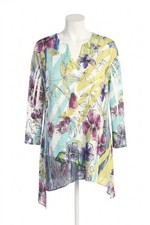 Jess & Jane Rebecca Slit V-Neck Chiffon Contr...