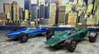 Hot Wheels 1969 Redlines - Blue Brabham Repco & Aqua Lotus Turbine, Black Bases
