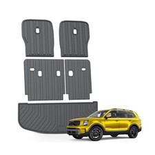 KUST Cargo Mat for 2020-2025 Kia Telluride 7 Seats, Rubber Rear Trunk Liner w...