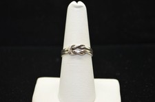 Sterling Silver Ring w/Infinity Knot SZ 7 FMF390