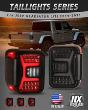 Smoke Lens LED Tail Light for 2019-2023 Jeep Gladiator JT Sequential Turn Signal