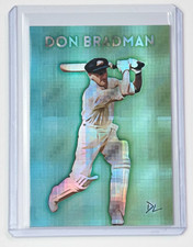 Don Bradman Limited Edition Artist Signed "Australia Cricket" Refractor Card 1/1