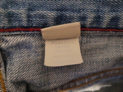Abercrombie Fitch Q892 Light Wash Jeans Men Boot Cut Size 33x32 Distressed Worn - Picture 12 of 18
