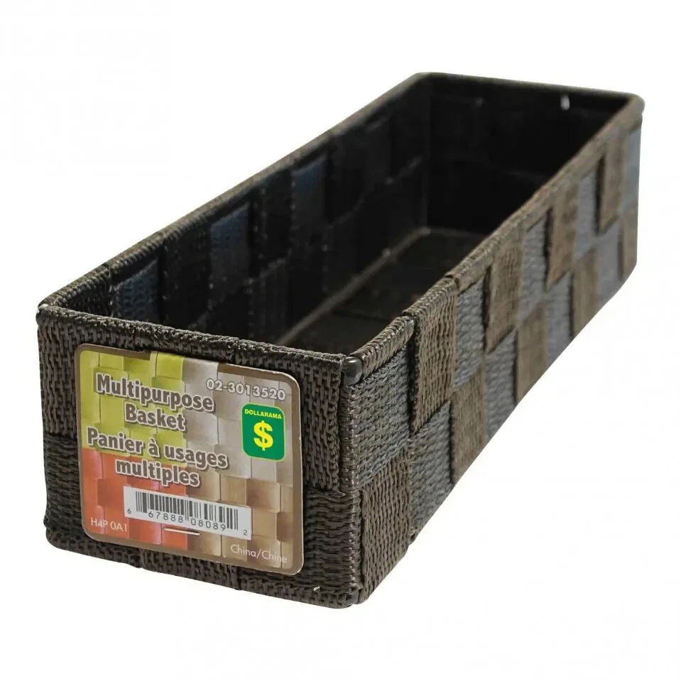 Multi-Purpose Woven Basket (Assorted Colours) - Case of 24 FREE SHIPPING - Image 2 of 2