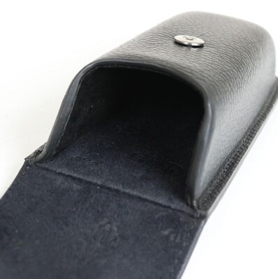 CHROME HEARTS Glasses Case Eyewear Leather Hard Case Scroll