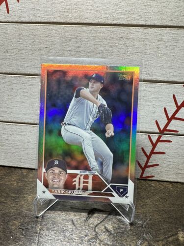 2023 Topps Series 1 RAINBOW FOIL #74 Tarik Skubal - Detroit Tigers