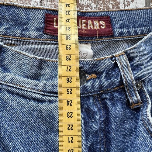 Lois Jeans Mens 30 77 Medium Blue Wash Denim Vintage Retro Casual Button Fly - Picture 10 of 17