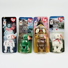 McDonald's TY Beanie Babies International Bears 1999 Complete Set of 4
