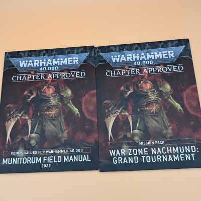 Warhammer 40,000 Chapter Approved 2022 Mission Pack & Field Manual Bundle 