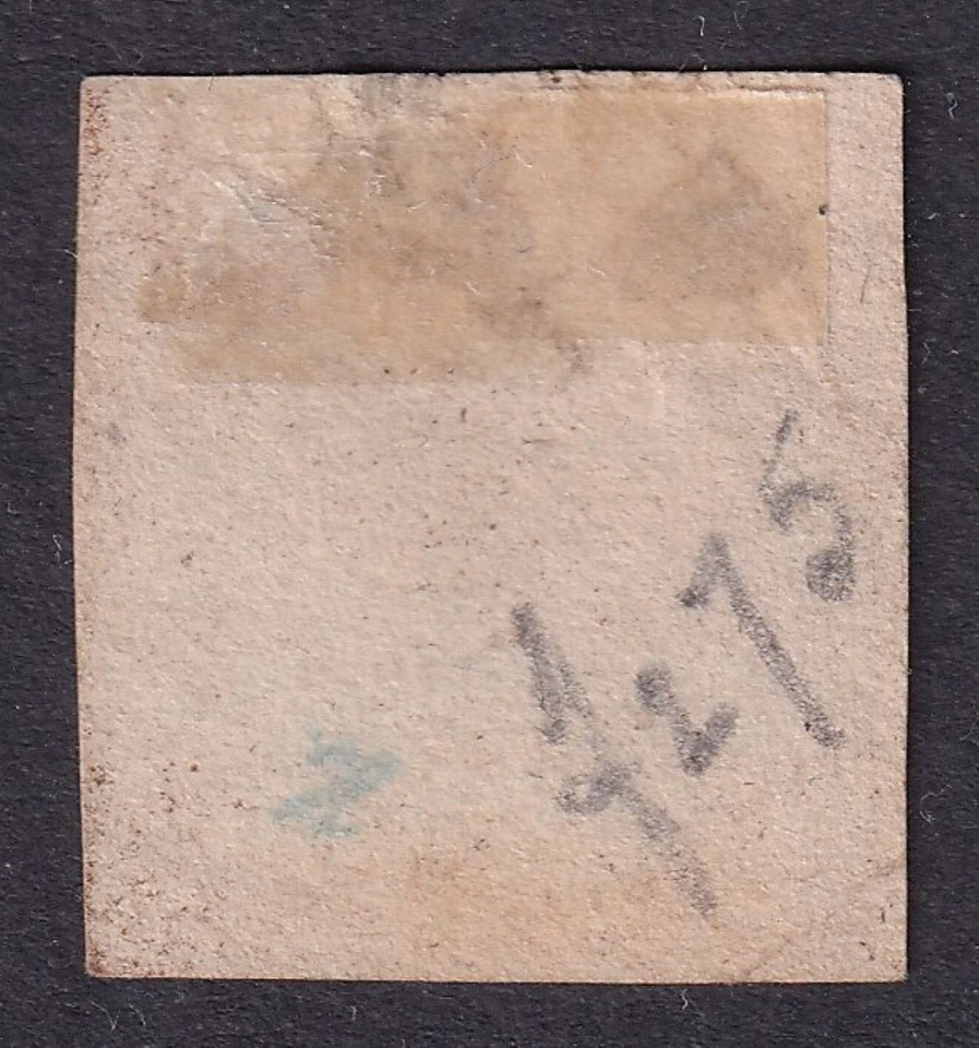 HANOVER 1863 Numeral 3pf Yellow-Green SG 34 Mint no gum - Image 2 of 2