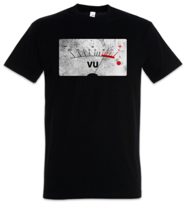 VU Volume Units Meter Herren T-Shirt Shirt Velvet Decibel Music Record