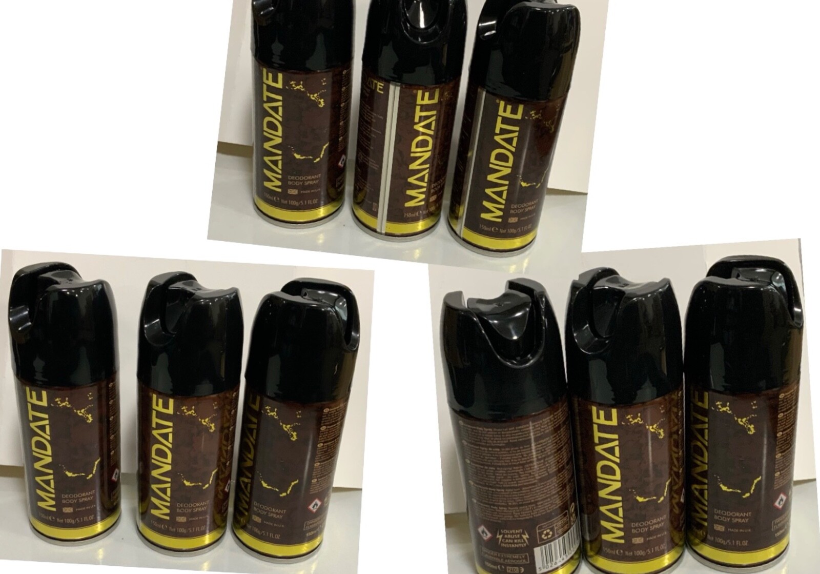 9x 150ml Mandate Body Sprays eBay