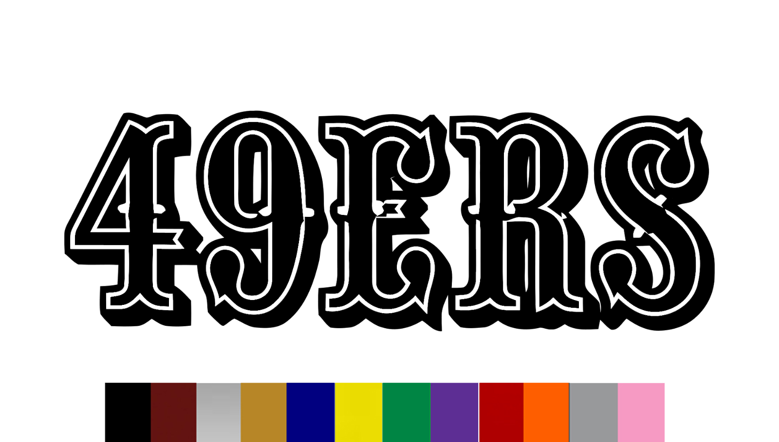 San Francisco 49ers Football Vinyl Decal Sticker NFL Car Window Laptop