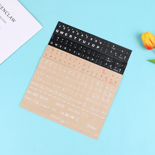 English Full Keyboard Frosted Transparent Keyboard Stickers Computer Noteb,$i AT - Picture 2 of 15
