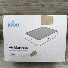 iDOO Queen Size 3 Minute Inflatable Air Mattress I-C-04 with Built-in Pump