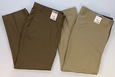 Men's Roundtree Yorke Big Tall Man Travelsmart FLAT FRONT Luxury Gabardine Pant