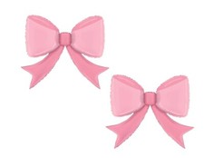 Set Of 2 Pink Bow 41'' Balloons Birthday Party Decorations