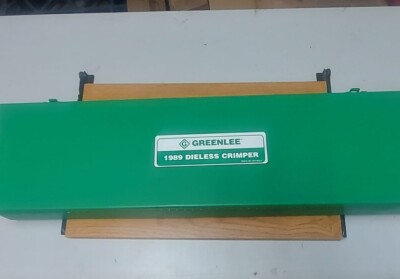 GREENLEE 1989 DIELESS CRIMPING TOOL | eBay