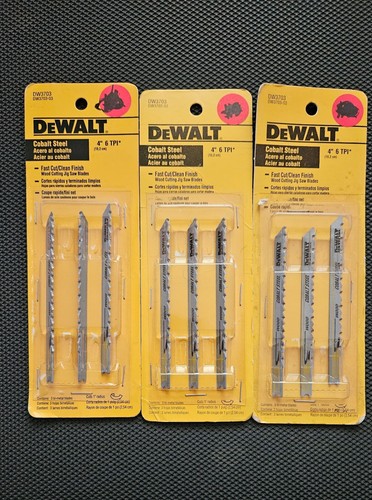 (9) DeWalt JIG SAW DW3710H FINE CUT SMOOTH FINISH WOOD CUTTING BLADES ...