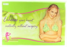 Fullness Women's Silicone Breast Enhancer Push Up Pads With Brown Nipple 1001B