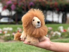 Handmade Alpaca Toy Lion, Alpaca Fur Mini Lion, Peruvian Soft Toy, Gift Ideas