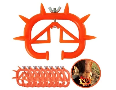 10 pack Calf Nose Ring Livestock Animal Weaning Cow Prevent Sucking Calf Weaner