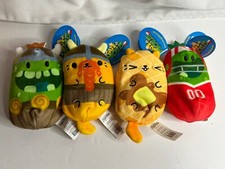 Cats vs Pickles Lot Of 4 Bean Bag Plush 5  Waffles/Garth/Leaf Pickelson/Punt