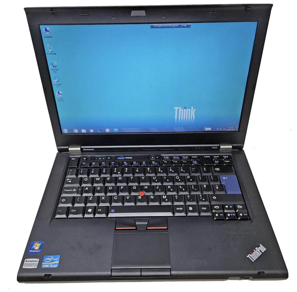 Windows 7 laptop Lenovo T420 i5 4GB 480Gb SSD DVD CD Pink Purple Blue WIFI 64bit - Image 2 of 4