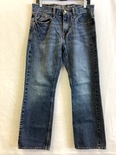 American Eagle Jeans Blue Original bootcut Denim Zip Jeans mens sz 30/30