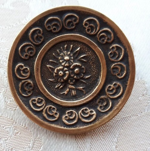 Bouton en laiton Rose 1,5 cm de diamètre