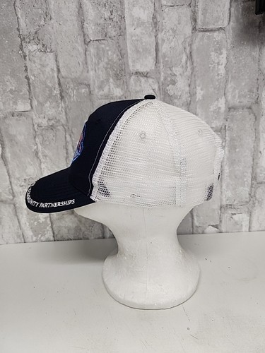 Vintage 2017 National Night Out Police Logo Mens Strapback Mesh back Hat - Picture 2 of 7