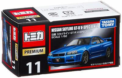 Tomica Premium 11 Nissan Skyline GT-R V-SPECII Nur BNR34 1/62 from
