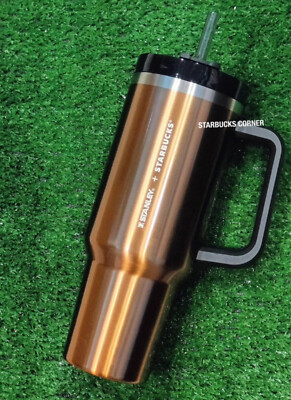 Starbucks+Stanley 40 oz Tumbler Copper Black Cold Cup Thailand