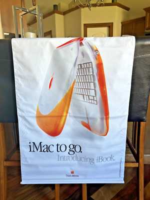 3 banners! Apple iBook and Mac OS9 Cloth Banners Think Different