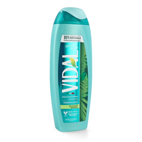 VIDAL Wild Musk Weißer Moschus Duschgel 250 ml sanfte Hautreinigung - Picture 2 of 4