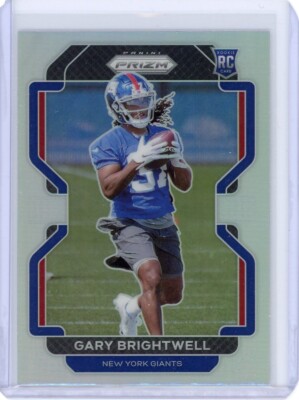 2021 PANINI PRIZM SILVER PRIZMS RC GARY BRIGHTWELL ROOKIE #400 GIANTS WILDCATS