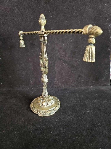 Vintage Hollywood Regency Gold Tone Rope & Tassels Hand Towel Holder - Picture 3 of 12