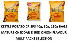 KETTLE Potato Crisps Variety of Flavours 40g, 80g, 130g Bags Multipack Selection