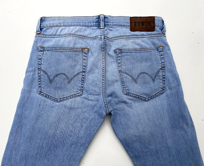 .Edwin 'ED-85 SLIM TAPERED LOW CROTCH' Blue Jeans Size W32 L32