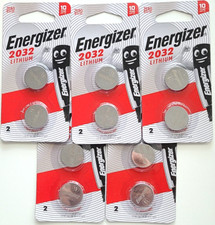 10 PK ENERGIZER 3V LITHIUM BAT. ECR2032 GREAT EX 12/34 DL2032 CR2032 FREE TRAK