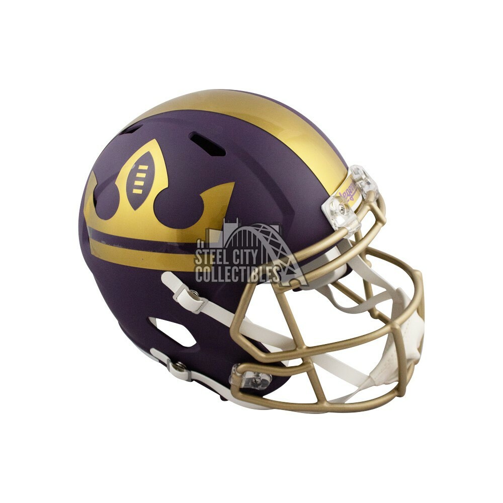 collectible aaf football helmets Vintage Original Riddell Kra-Lite TK2 Helmet 1973 Atlanta Fal WESTBROOKSPORTSCARDS The helmet features a mini size Speed shell Oakland Invaders 1983-1985 Riddell Speed