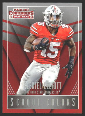 Ezekiel Elliott #5 2016 Panini Contenders Draft Picks School Colors OSU