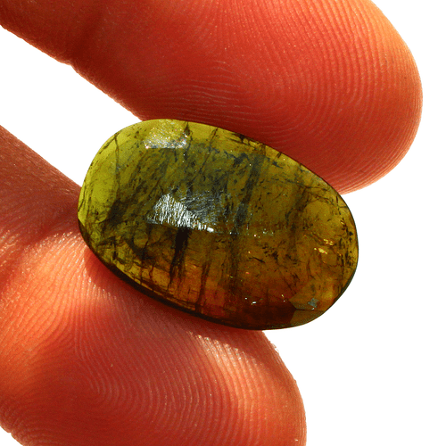 Piedra preciosa suelta sin tratar de 20 mm x 13,1 mm de turmalina verde natural de 8,64 quilates - Imagen 4 de 10